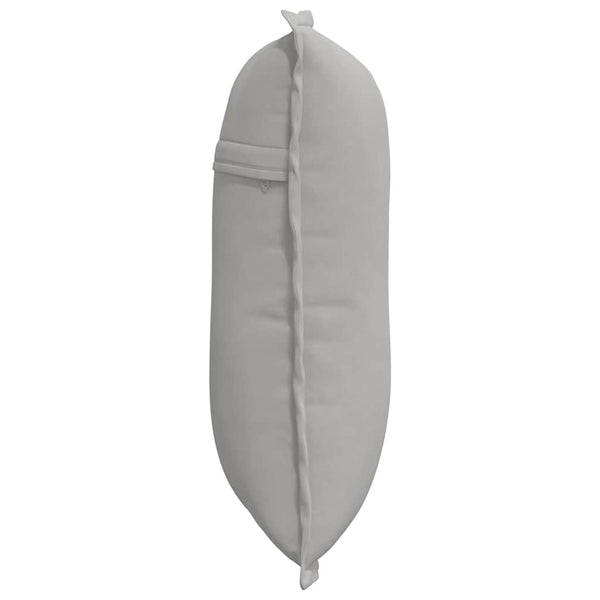 vidaXL Back Cushion Light Grey 50 x 45 cm Microfiber Fabric