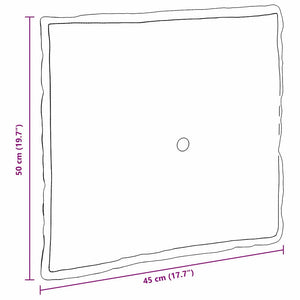 vidaXL Back Cushion Light Grey 50 x 45 cm Microfiber Fabric
