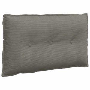 vidaXL Back Cushion Light Grey 80 x 50 cm Corduroy Fabric