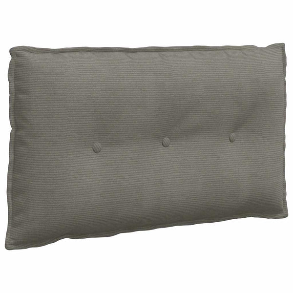vidaXL Back Cushion Light Grey 80 x 50 cm Corduroy Fabric