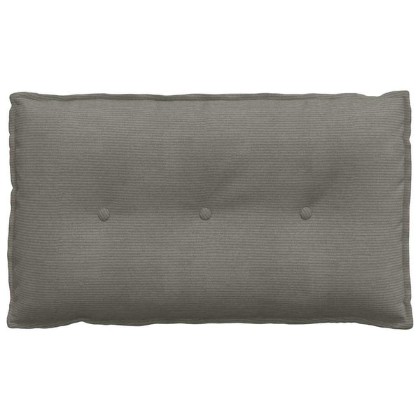 vidaXL Back Cushion Light Grey 80 x 50 cm Corduroy Fabric