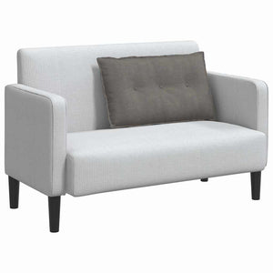 vidaXL Back Cushion Light Grey 80 x 50 cm Corduroy Fabric