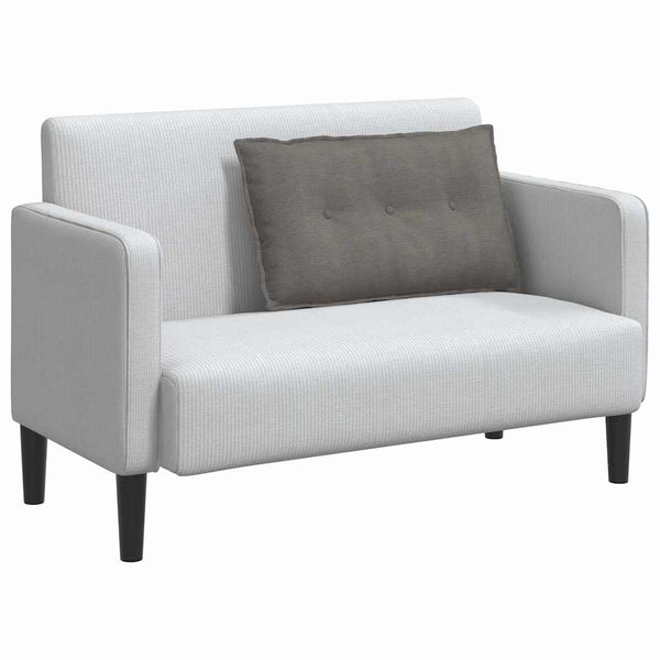 vidaXL Back Cushion Light Grey 80 x 50 cm Corduroy Fabric