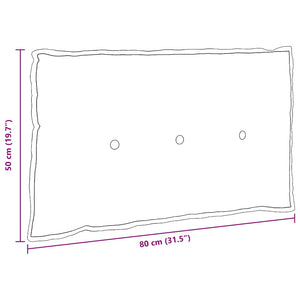 vidaXL Back Cushion Light Grey 80 x 50 cm Corduroy Fabric