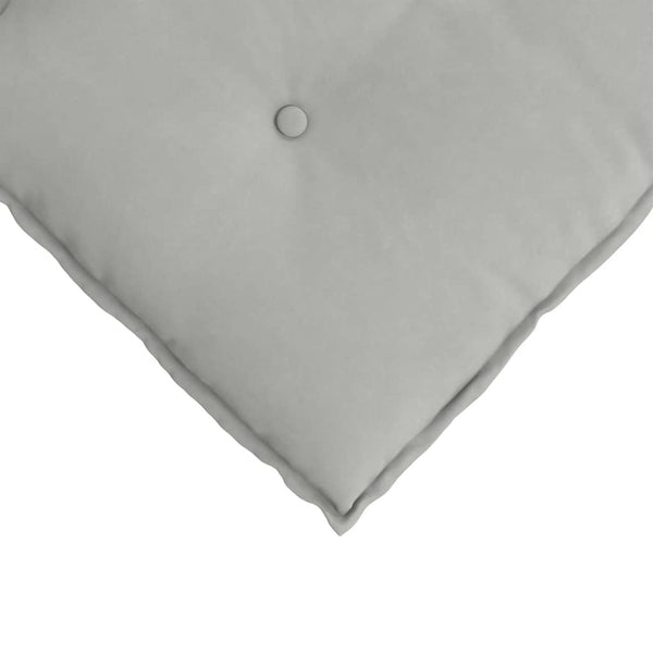 vidaXL Back Cushion Light Grey 100 x 50 cm Microfiber Fabric