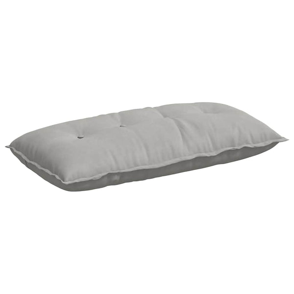 vidaXL Back Cushion Light Grey 100 x 50 cm Microfiber Fabric