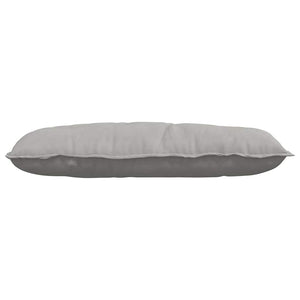 vidaXL Back Cushion Light Grey 100 x 50 cm Microfiber Fabric