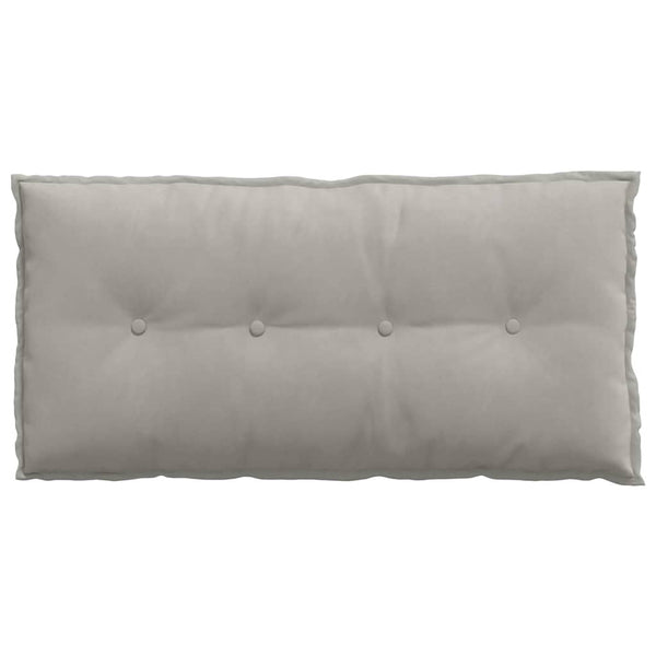 vidaXL Back Cushion Light Grey 100 x 50 cm Microfiber Fabric