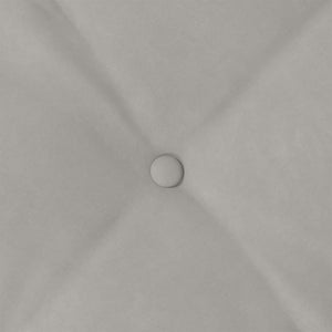 vidaXL Back Cushion Light Grey 140 x 50 cm Microfiber Fabric