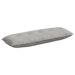 vidaXL Back Cushion Light Grey 140 x 50 cm Microfiber Fabric