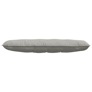 vidaXL Back Cushion Light Grey 140 x 50 cm Microfiber Fabric