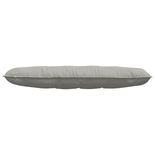 vidaXL Back Cushion Light Grey 140 x 50 cm Microfiber Fabric