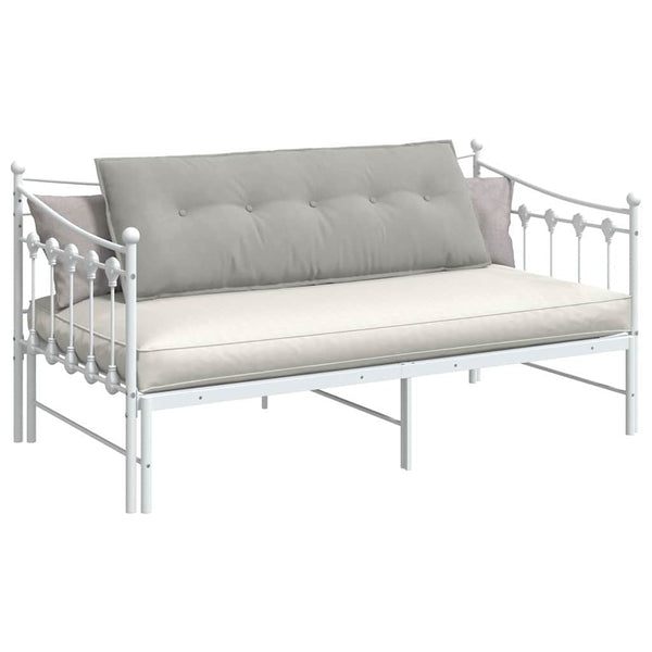vidaXL Back Cushion Light Grey 140 x 50 cm Microfiber Fabric