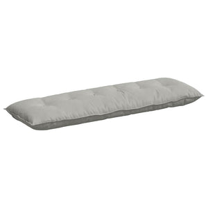 vidaXL Back Cushion Light Grey 160 x 50 cm Microfiber Fabric