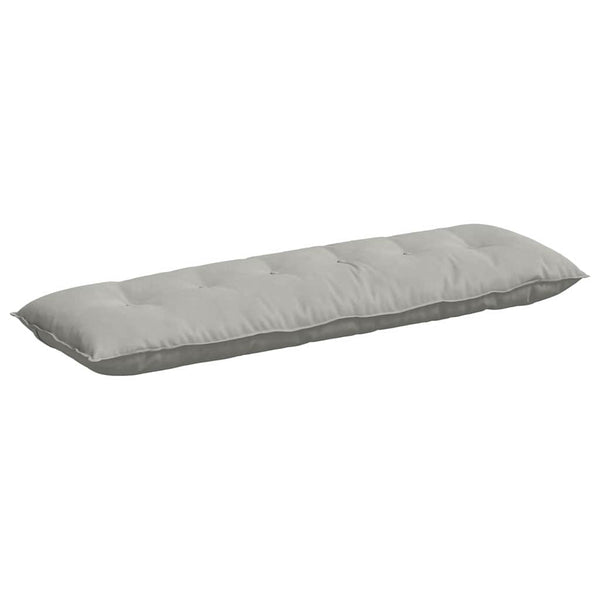 vidaXL Back Cushion Light Grey 160 x 50 cm Microfiber Fabric