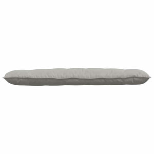 vidaXL Back Cushion Light Grey 160 x 50 cm Microfiber Fabric
