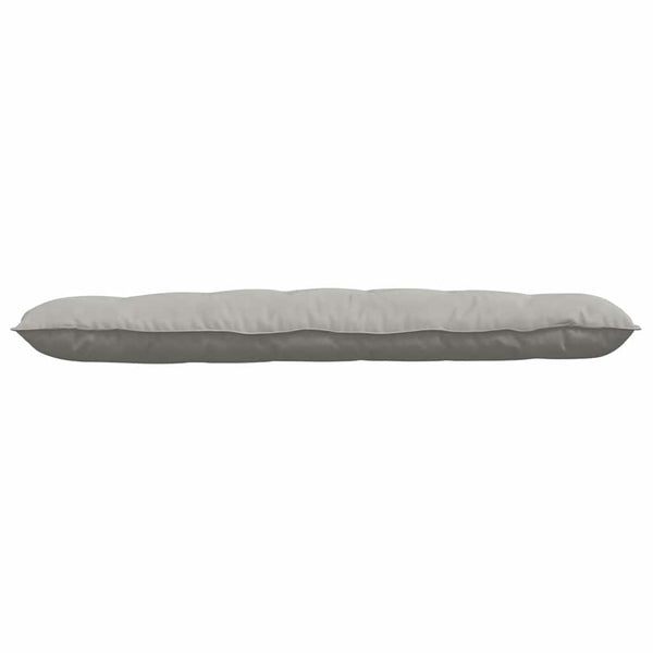 vidaXL Back Cushion Light Grey 160 x 50 cm Microfiber Fabric