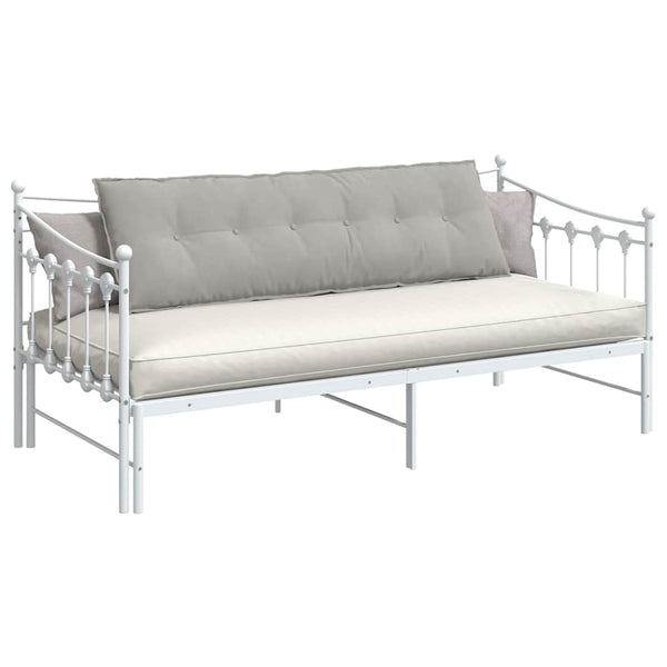 vidaXL Back Cushion Light Grey 160 x 50 cm Microfiber Fabric