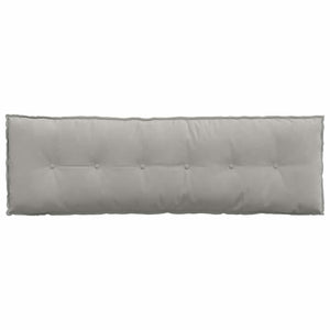 vidaXL Back Cushion Light Grey 160 x 50 cm Microfiber Fabric