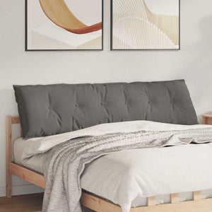 vidaXL Back Cushion Light Grey 180 x 50 cm Corduroy