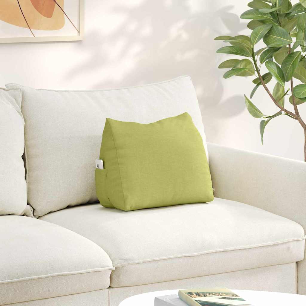 vidaXL Back Cushion Light Green 45 x 20 x 35 cm Fabric