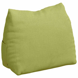 vidaXL Back Cushion Light Green 45 x 20 x 35 cm Fabric