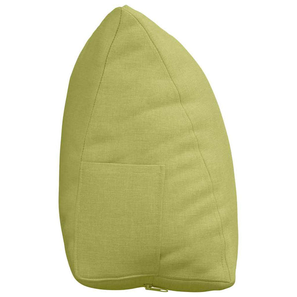 vidaXL Back Cushion Light Green 45 x 20 x 35 cm Fabric
