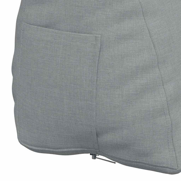 vidaXL Back Cushion Light Grey 60 x 20 x 50 cm Fabric