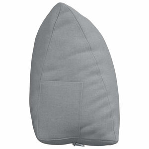 vidaXL Back Cushion Light Grey 60 x 20 x 50 cm Fabric