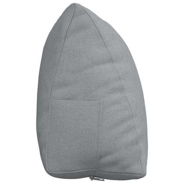 vidaXL Back Cushion Light Grey 60 x 20 x 50 cm Fabric