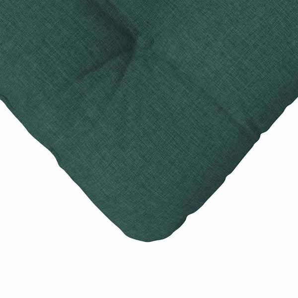 vidaXL Seat Cushions 4 pcs Dark Green 40 x 40 x 12 cm Fabric