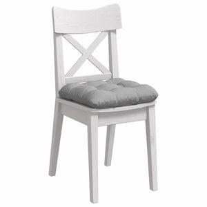 vidaXL Seat Cushions 4 pcs Cloud Grey 45 x 45 x 12 cm Fabric