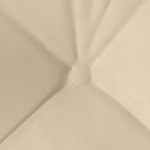 vidaXL Seat Cushions 4 pcs Cream 45 x 45 cm Microfiber Fabric