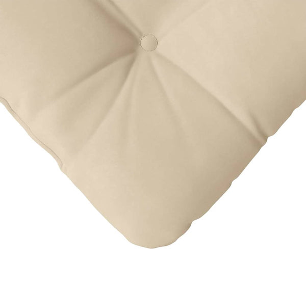 vidaXL Seat Cushions 4 pcs Cream 45 x 45 cm Microfiber Fabric