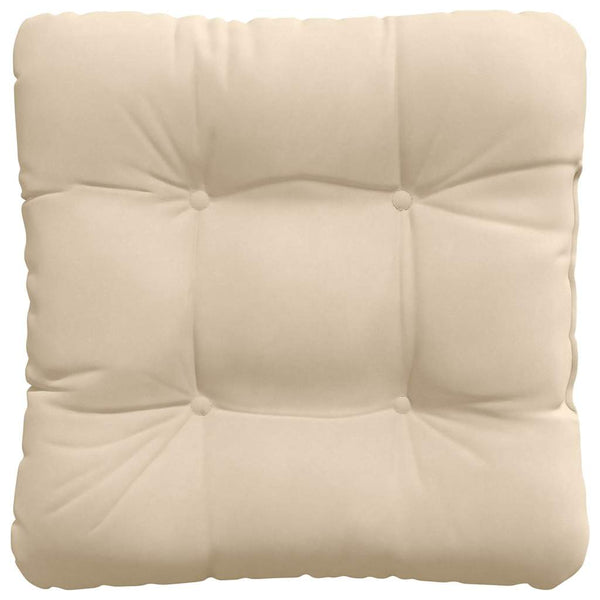 vidaXL Seat Cushions 4 pcs Cream 45 x 45 cm Microfiber Fabric