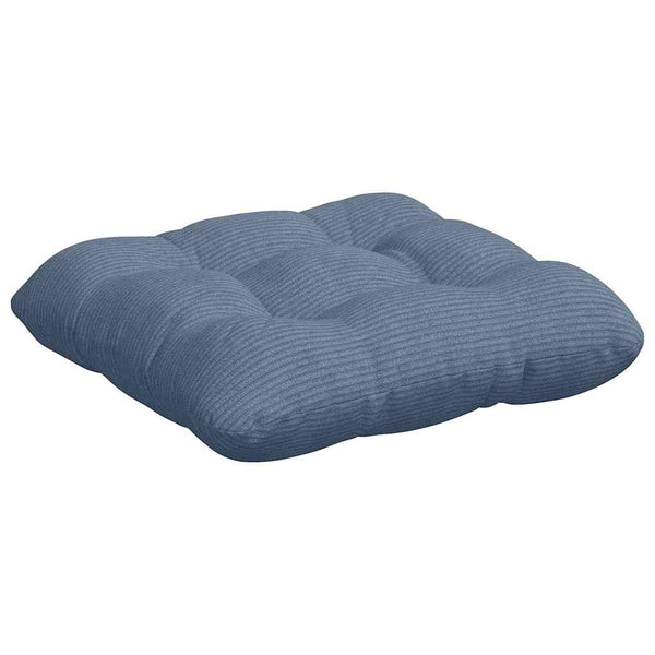 vidaXL Seat Cushions 4 pcs Blue 45 x 45 cm Corduroy
