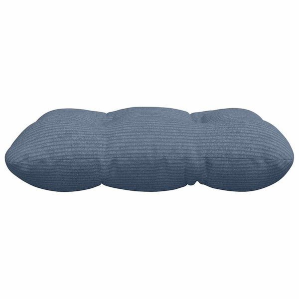 vidaXL Seat Cushions 4 pcs Blue 45 x 45 cm Corduroy