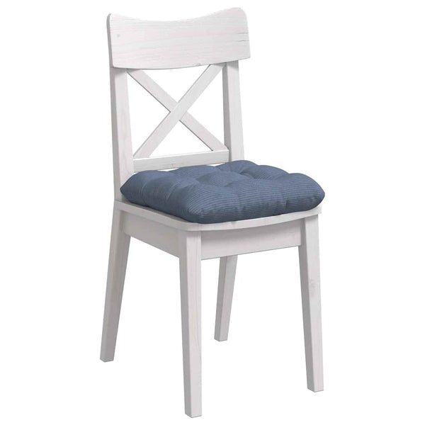 vidaXL Seat Cushions 4 pcs Blue 45 x 45 cm Corduroy
