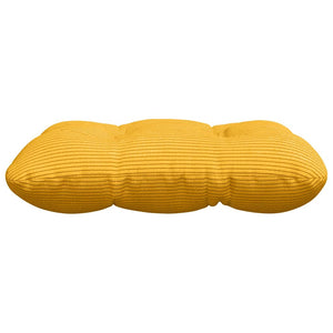 vidaXL Seat Cushions 4 pcs Light Yellow 45 x 45 cm Corduroy
