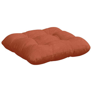 vidaXL Seat Cushions 4 pcs Red-Orange 45 x 45 cm Corduroy