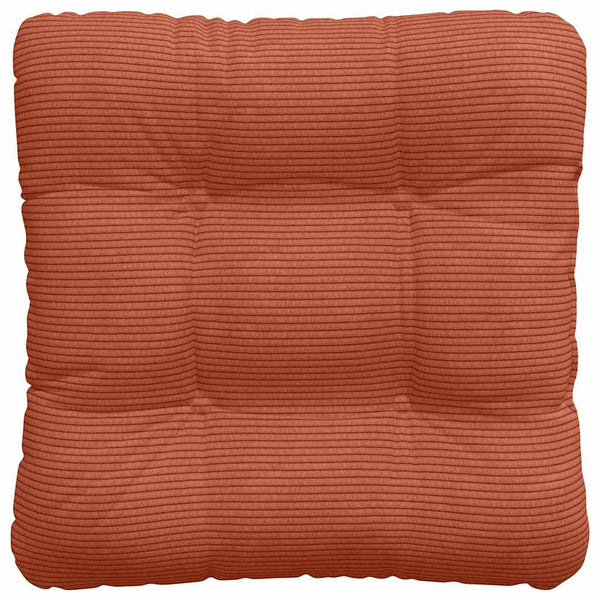 vidaXL Seat Cushions 4 pcs Red-Orange 45 x 45 cm Corduroy