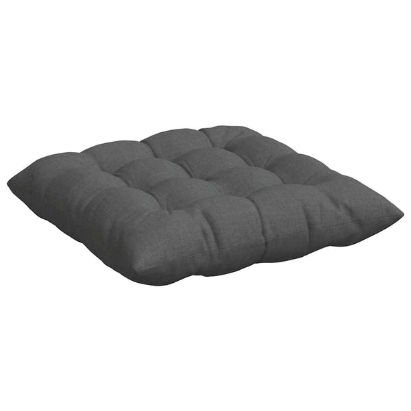 vidaXL Seat Cushions 4 pcs Dark Grey 40 x 40 x 6 cm Fabric