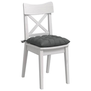 vidaXL Seat Cushions 4 pcs Dark Grey 40 x 40 x 6 cm Fabric