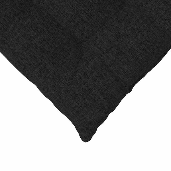 vidaXL Seat Cushions 4 pcs Black 40 x 40 x 6 cm Fabric