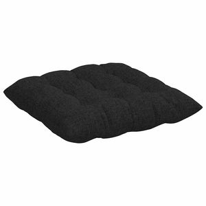 vidaXL Seat Cushions 4 pcs Black 40 x 40 x 6 cm Fabric