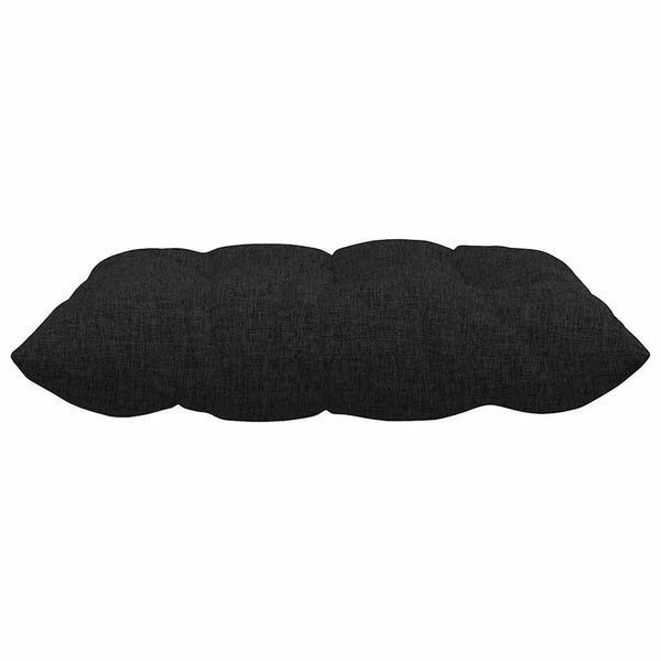 vidaXL Seat Cushions 4 pcs Black 40 x 40 x 6 cm Fabric