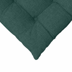 vidaXL Seat Cushions 4 pcs Dark Green 40 x 40 x 6 cm Fabric