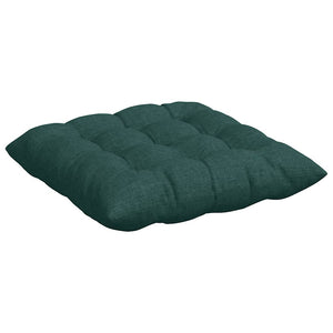 vidaXL Seat Cushions 4 pcs Dark Green 40 x 40 x 6 cm Fabric