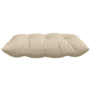 vidaXL Seat Cushions 4 pcs Cream 40 x 40 x 6 cm Fabric