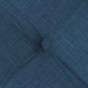 vidaXL Seat Cushions 4 pcs Blue 40 x 40 x 6 cm Fabric